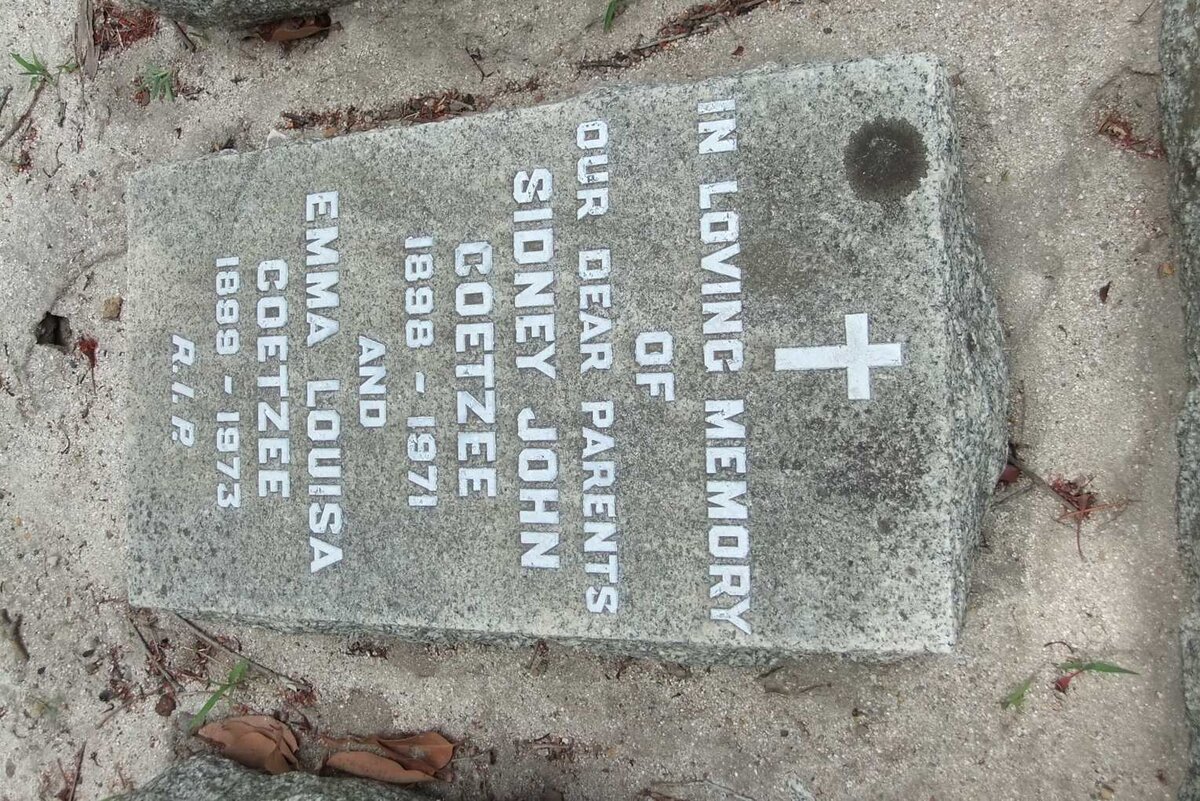 COETZEE Sidney John 1898-1971 &amp;  Emma Louisa 1899-1973