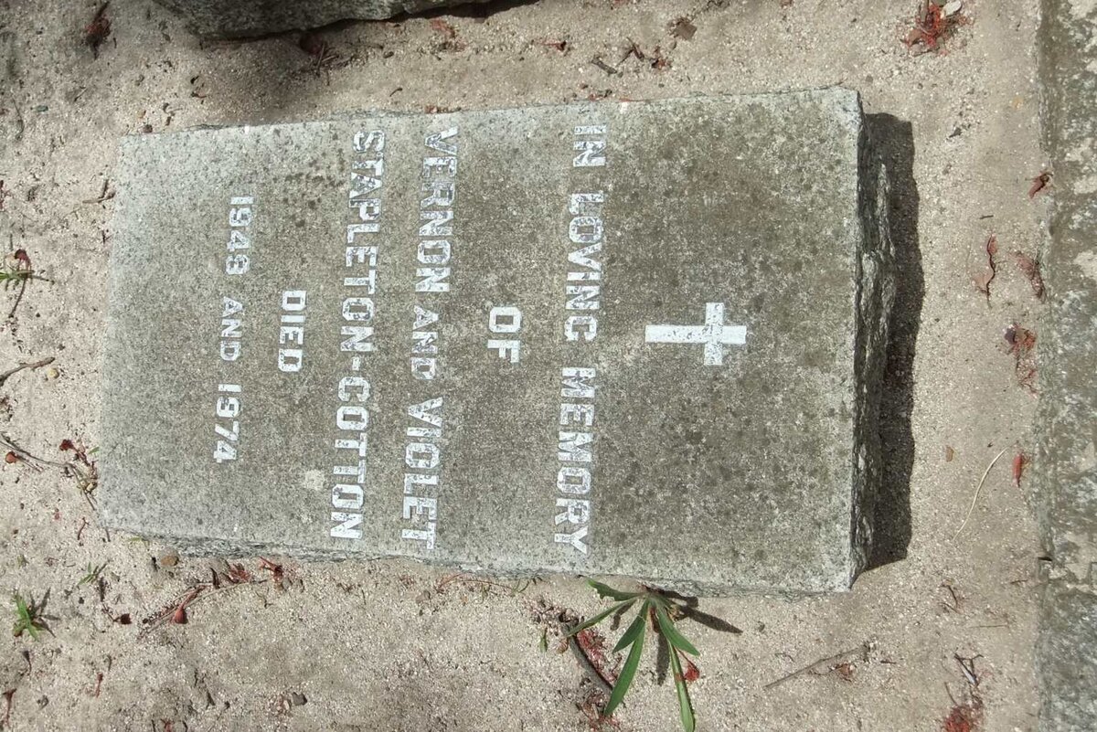 COTTON Vernon, STAPLETON -1949 &amp; Violet -1974