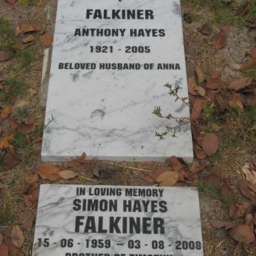 FALKINER Anthony Hayes 1921-2005 :: FALKINER Simon Hayes 1959-2008