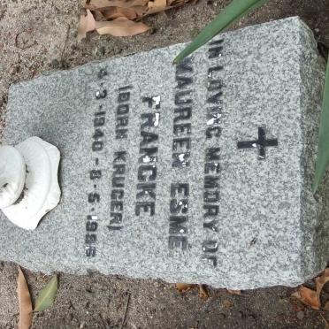 FRANCKE Maureen Esme nee KRUGER 1940-1996