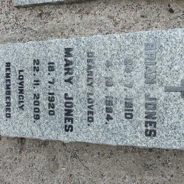 JONES Brian 1910-1984 &amp; Mary 1920-2009
