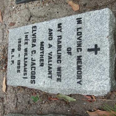 JACOBS Elvira C. nee WILLIAMS 1950-1995