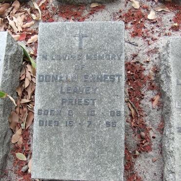 LEAVEY Donald Ernest 1908-1968
