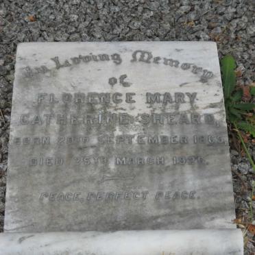 SHEARD Florence Mary Catherine 1865-1920