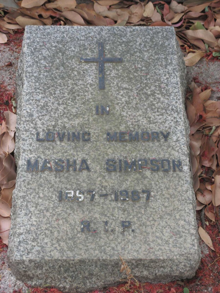 SIMPSON Masha 1897-1987