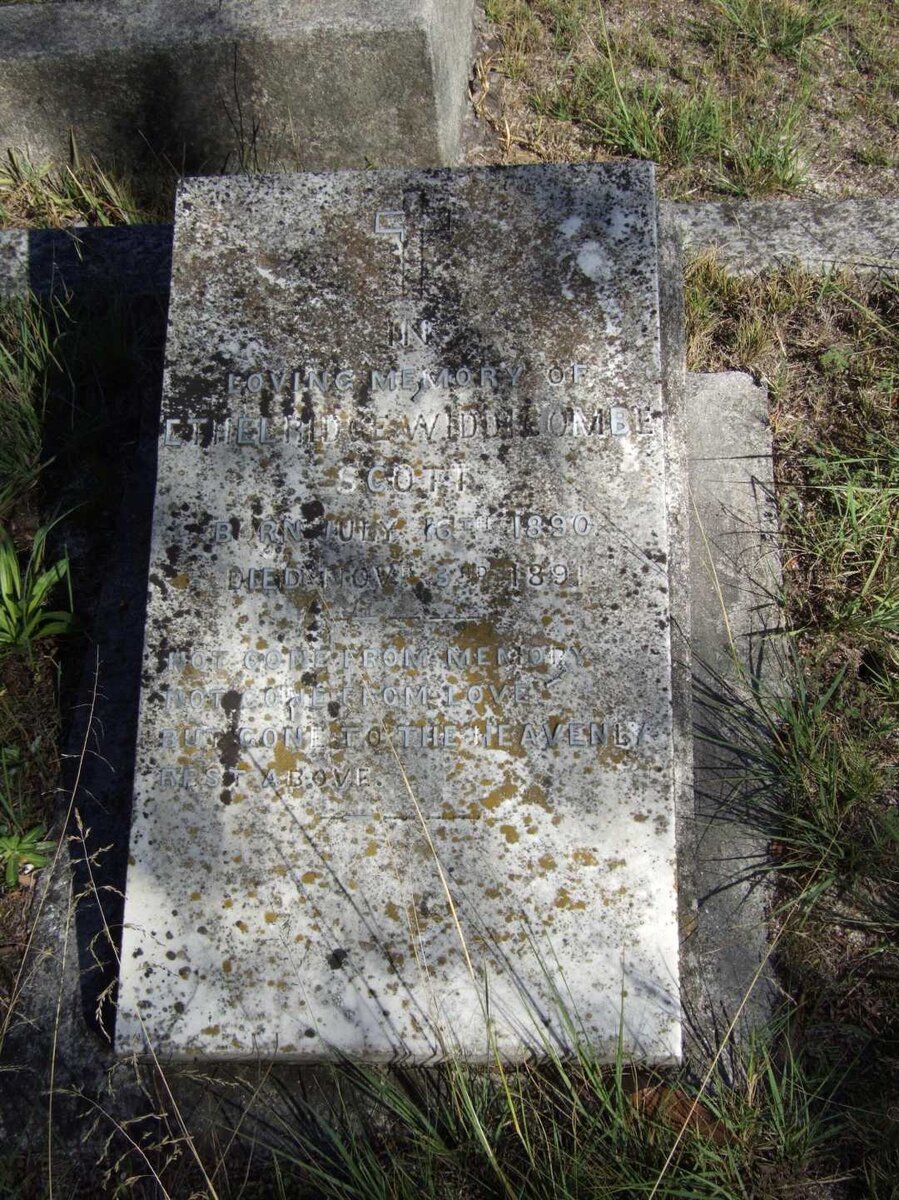 SCOTT Ethelridge Widdicombe 1890-1891