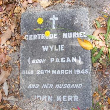 WYLIE John Kerr &amp; Gertrude Muriel PAGAN -1945