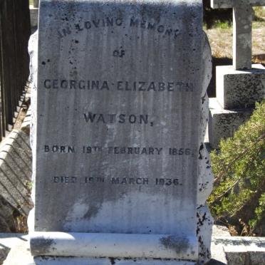 WATSON Georgina Elizabeth 1856-1936