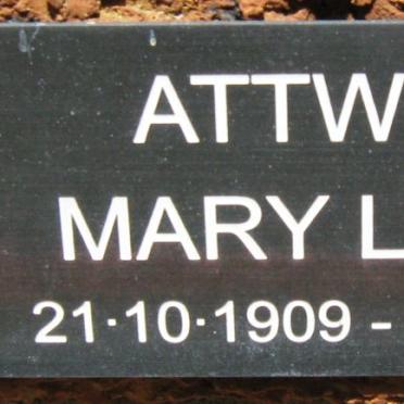 ATTWOOD Mary Louise 1909-2003