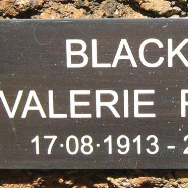 BLACKMAN Valerie Romola 1913-2002