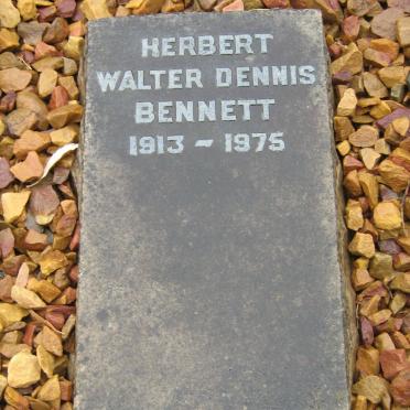 BENNETT Herbert Walter Dennis 1913-1975