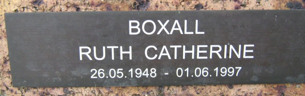 BOXALL Ruth Catherine 1948-1997