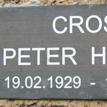 CROSS Peter Harold 1929-1997