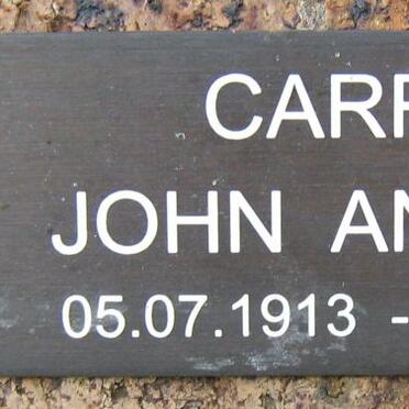 CARRICK John Anthony 1913-1998