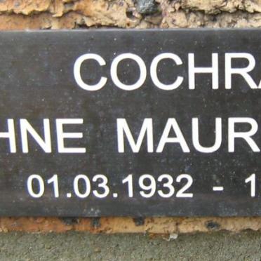 COCHRANE Daphne Maureen Joyce 1932-2008