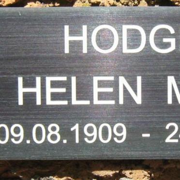 HODGES Helen Mary 1909-1972