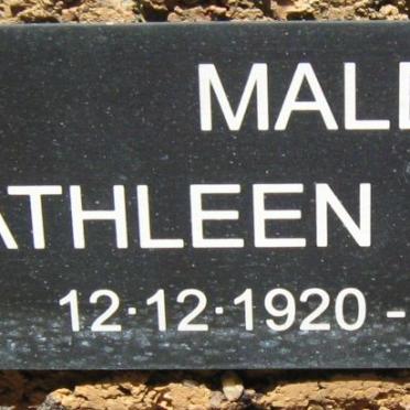 MALDEN Kathleen Dorothy 1920-1991