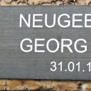 NEUGEBAUER Georg Paul -1998