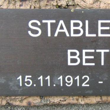 STABLEFORD Betty 1912-1997