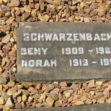 SCHWARZENBACH Beny 1909-1980 &amp; Norah 1913-1991