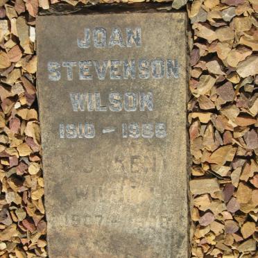 WILSON K.J. 1907-1998 &amp; Joan Stevenson 1910-1986