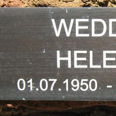 WEDDELL Helen E. 1950-1987
