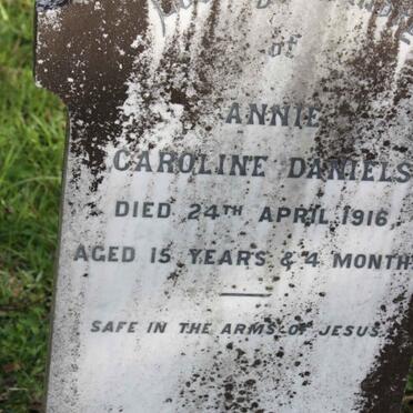 DANIELS Annie Caroline   -1916