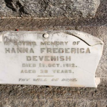 DEVENISH Hanna Fredrica -1912