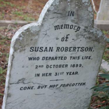 ROBERTSON Susan -1899