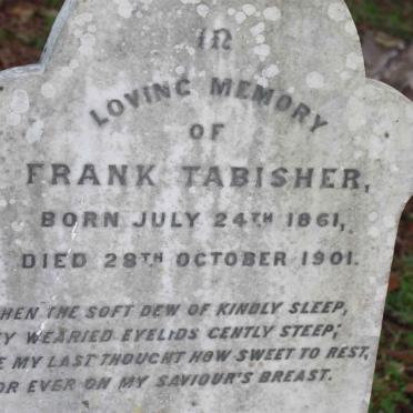 TABISHER Frank 1861-1901