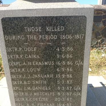 Western Cape, CAPE TOWN, City Centre, Castle of Good Hope, Cape Regiment memorial