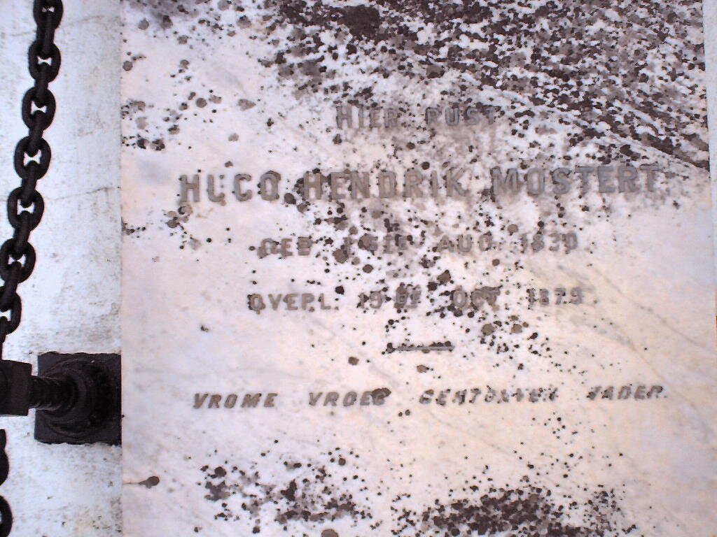 MOSTERT Hugo Hendrik 1830-1879
