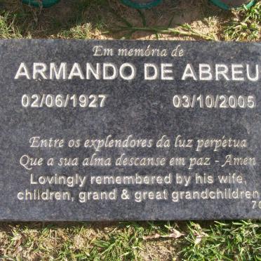 ABREU Armando, de 1937-2005