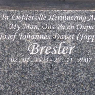 BRESLER Josef Johannes Davet 1923-2007