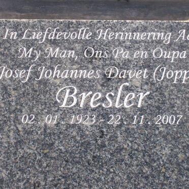 BRESLER Josef Johannes Davet 1923-2007