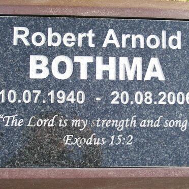 BOTHMA Robert Arnold 1940-2006
