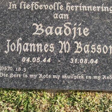 BASSON Johannes M. 1944-2004