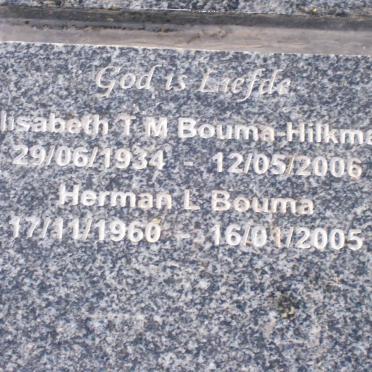 BOUMA-HILKMAN Elisabeth T.M. 1934-2006 :: BOUMA Herman L. 1960-2005