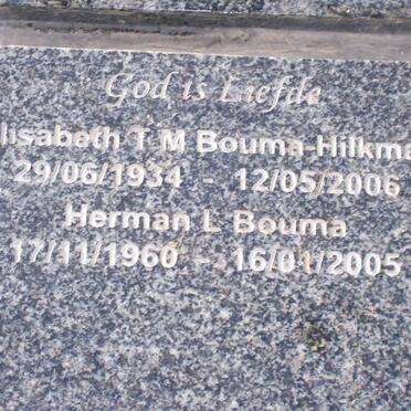 BOUMA-HILKMAN Elisabeth T.M. 1934-2006 :: BOUMA Herman L. 1960-2005
