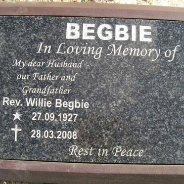 BEGBIE Willie 1927-2005