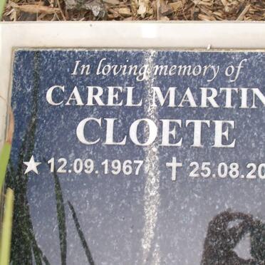 CLOETE Carel Martin 1967-2006