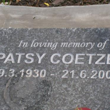 COETZEE Patsy 1930-2007