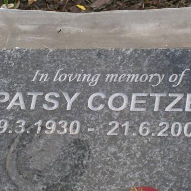 COETZEE Patsy 1930-2007