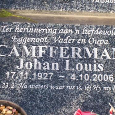 CAMFFERMAN Johan Louis 1927-2006