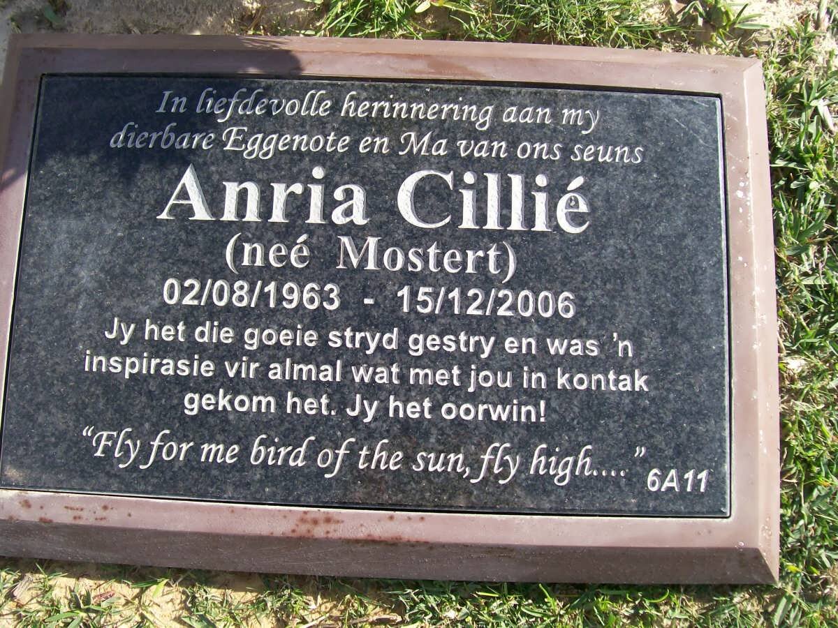 CILLIE Anria nee MOSTERT 1963-2006