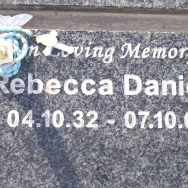 DANIELS Rebecca 1932-2005