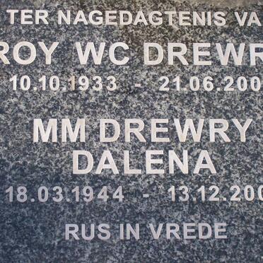 DREWRY W.C. 1933-2004 &amp; M.M. 1944-2004