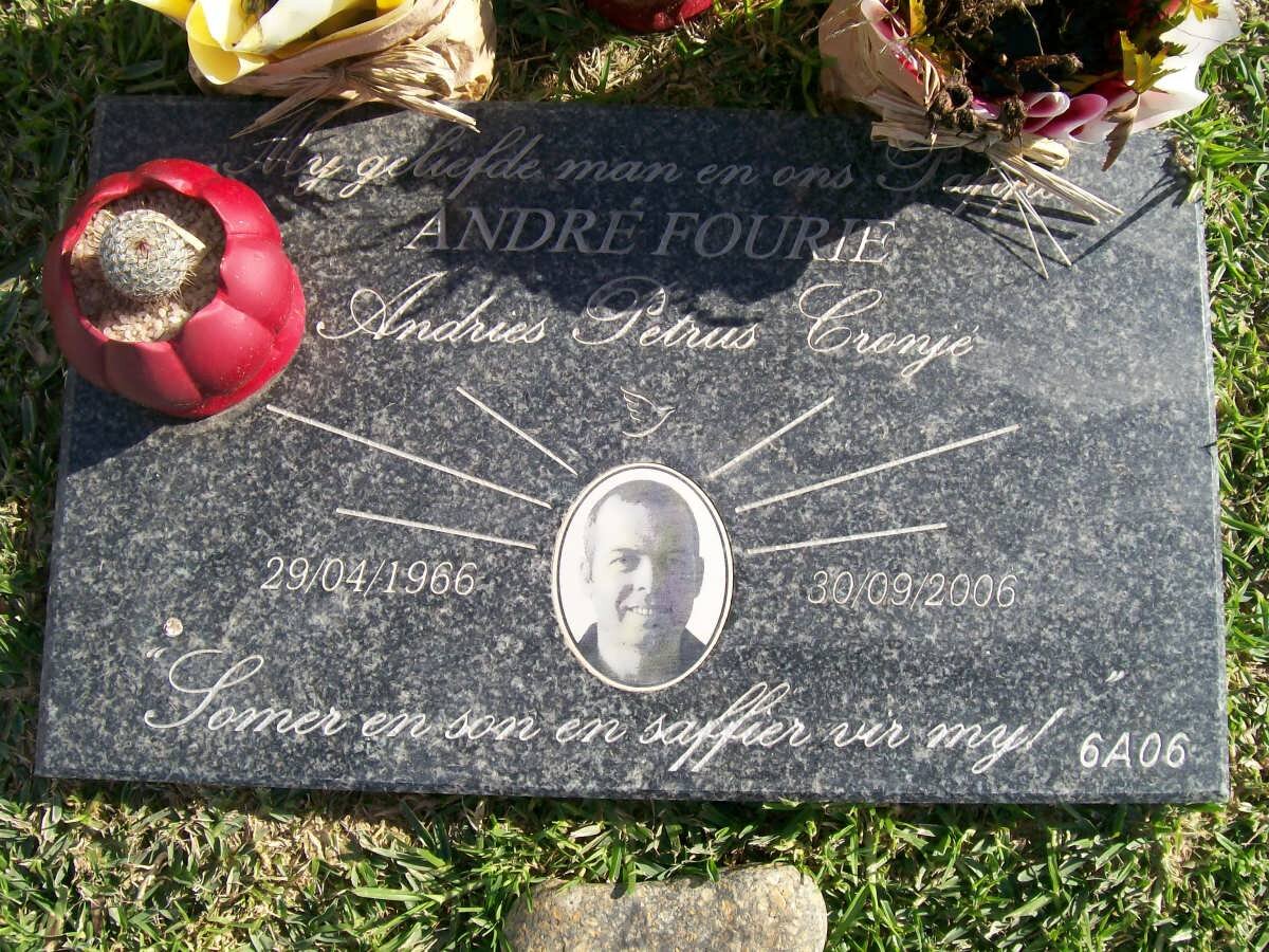 FOURIE Andries Petrus Cronje 1966-2006