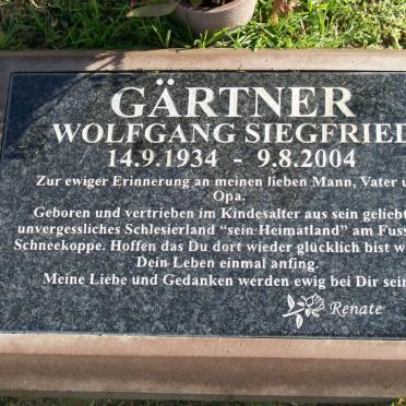 GARTNER Wolfgang Siegfried 1934-2004