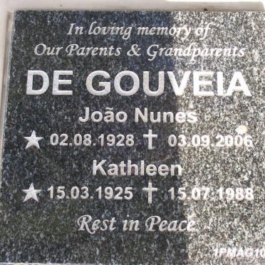 GOUVEIA Joao Nunes, de 1928-2006 &amp; Kathleen 1925-1988